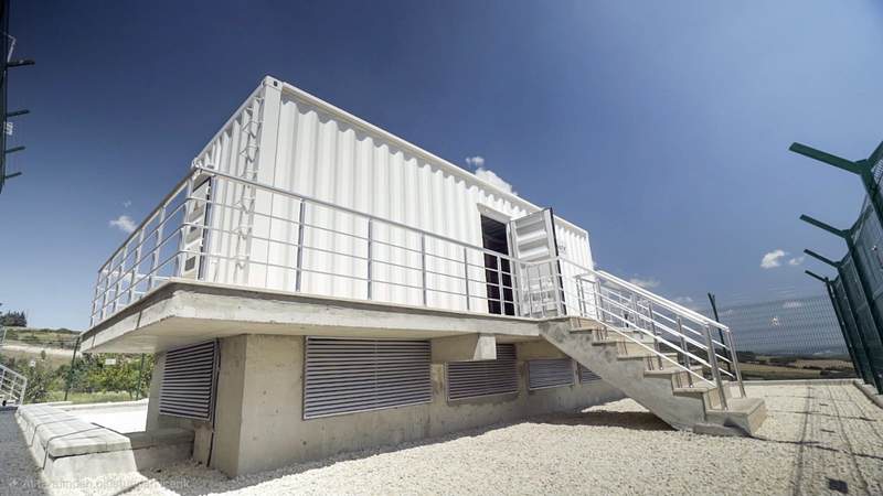 Konteyner tipi E-House dış görünüş